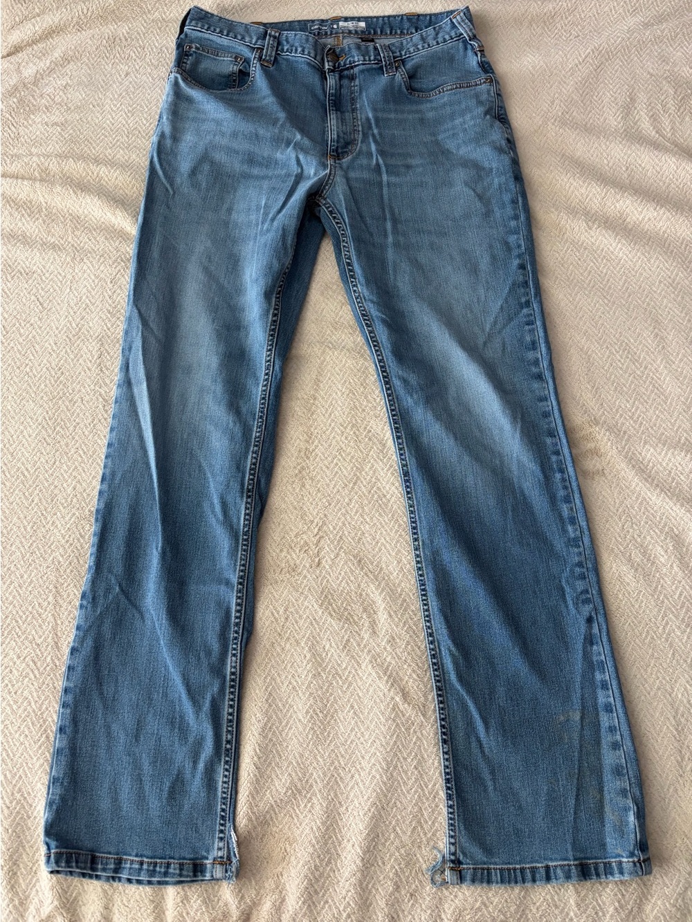 Carhartt Slim Fit Light Blue Denim Jeans with Contrast Stitching